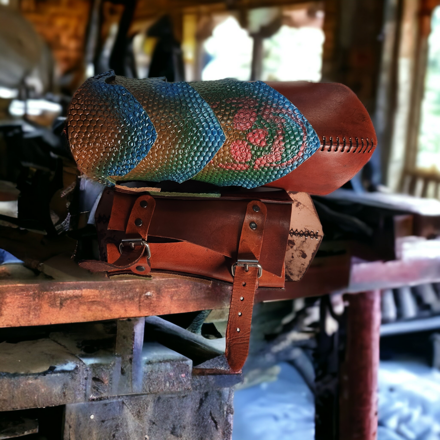 Dragon's Embrace Leather Bracers