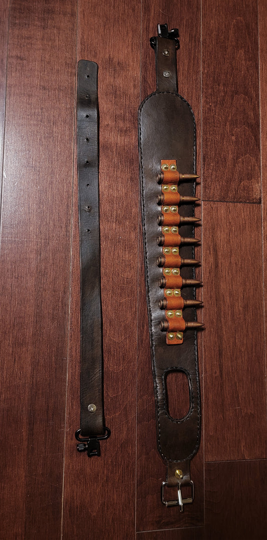 Versatile Comfort: Adjustable Leather Rifle Sling for a Perfect Fit
