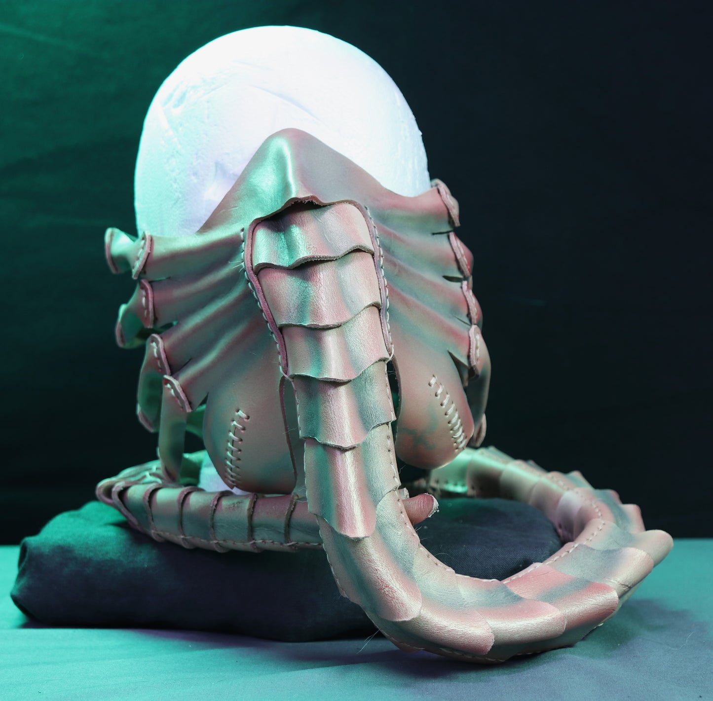 Facehugger Infestation: Alien-inspired Leather Mask