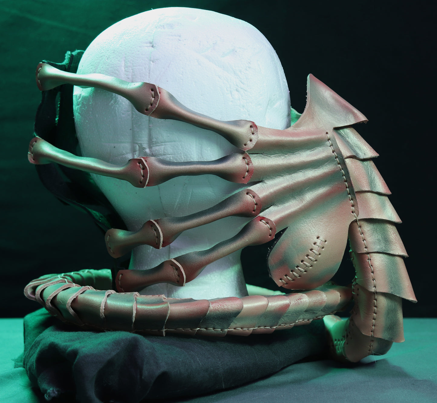 Facehugger Infestation: Alien-inspired Leather Mask